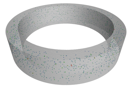 Analyse der 3D Verteilung von Porositaeten in Keramik mit Mikro CT