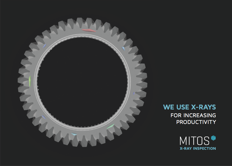 Roentgen Industrielle Mikro CT Analyse von Lufteinschlüsse bei einem Kunststoff Spritzguss Zahnrad 