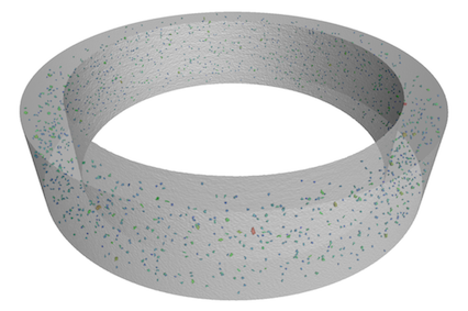 Industrial ct analysis of pososities in ceramics