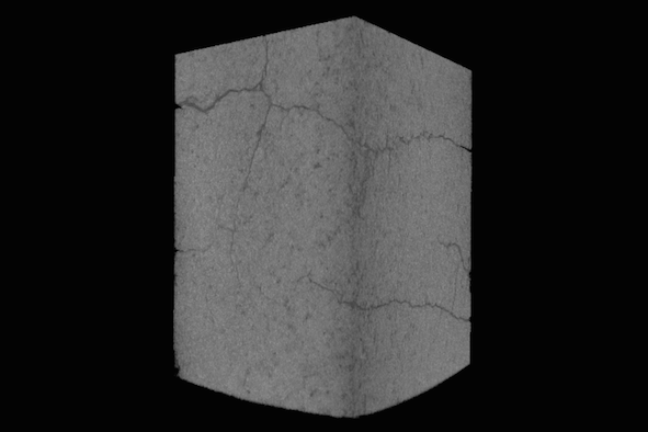 Detection of cracks with industrial X-ray ct