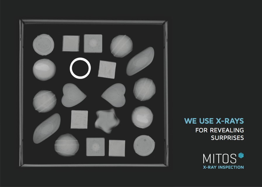 X-ray radiography of a ring within a box of chocolate