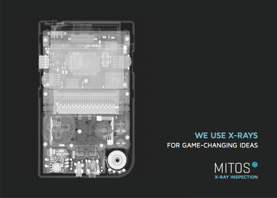 Electronics in a gameboy made visible by X-rays