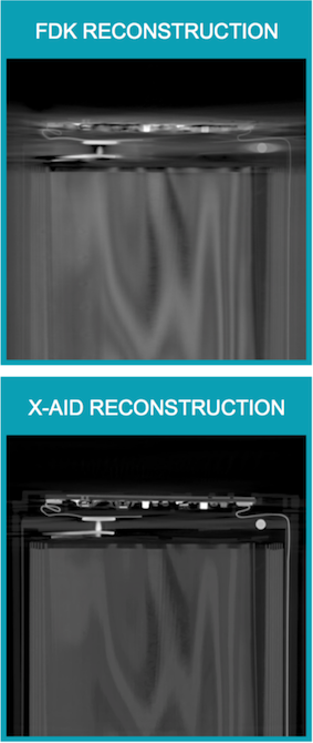 Improved reconstruction results in industrial CT analysis of complex components